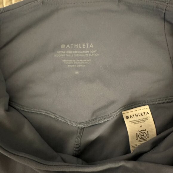 Athleta Elation Ultra High Rise Leggings - Shadow Blue - Size M - Picture 3 of 3